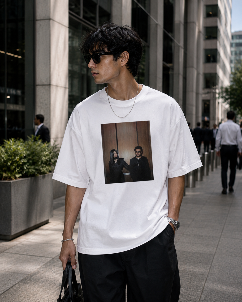 Two Sides Oversized Graphic T-Shirt