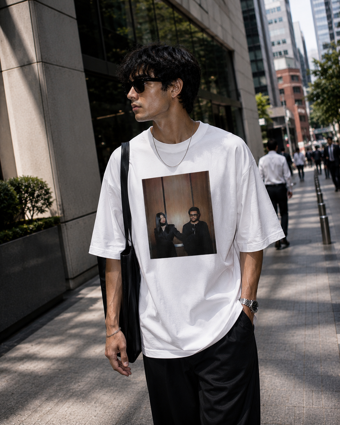 Two Sides Oversized Graphic T-Shirt
