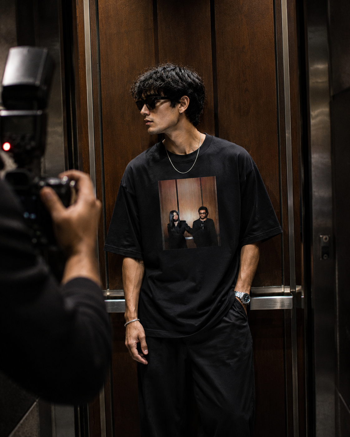 Two Sides Oversized Graphic T-Shirt