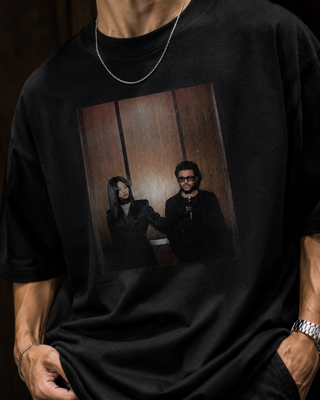 Two Sides Oversized Graphic T-Shirt
