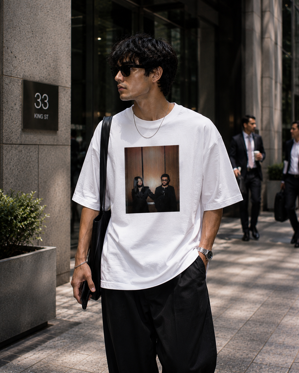 Two Sides Oversized Graphic T-Shirt