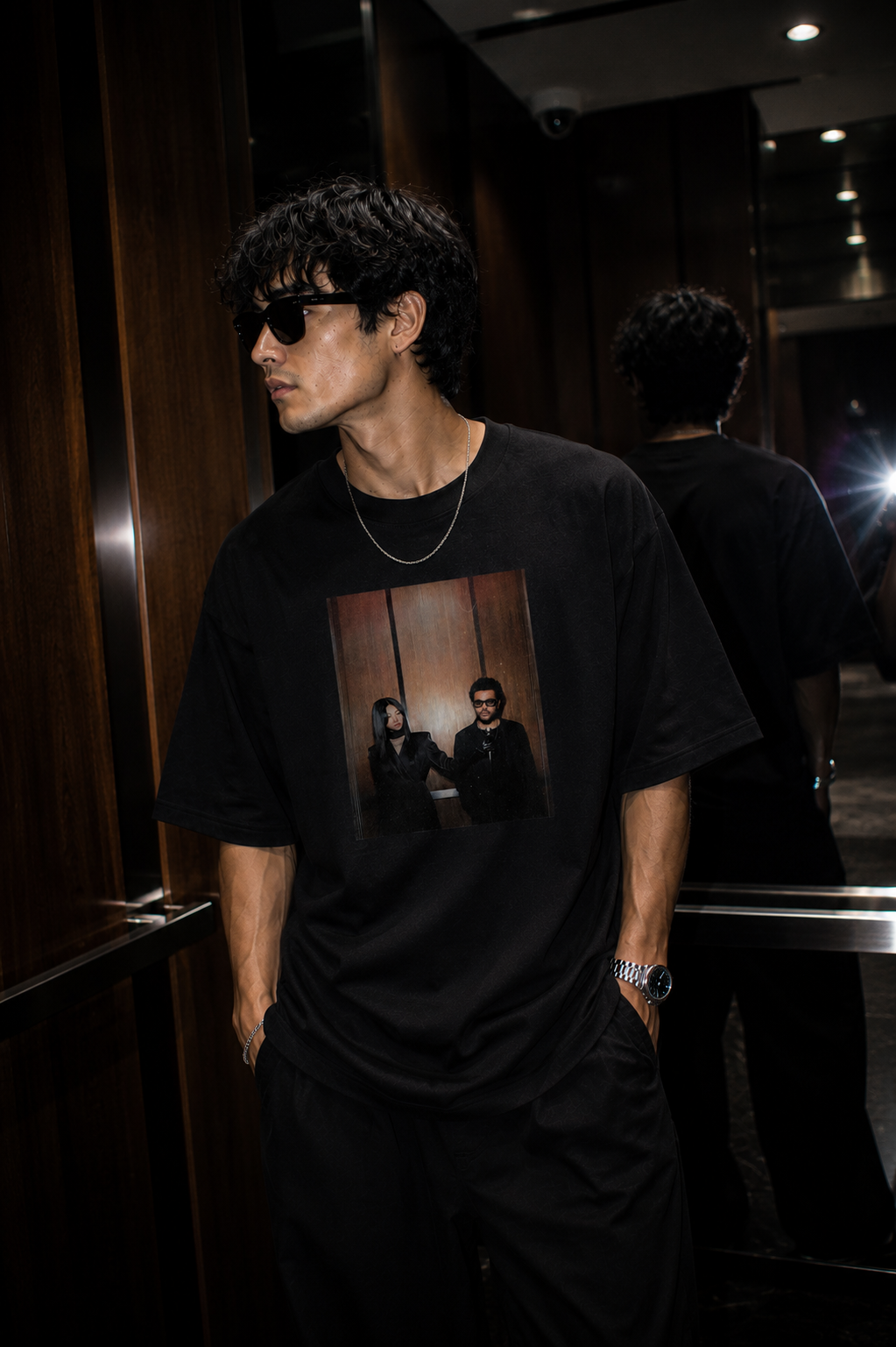 Two Sides Oversized Graphic T-Shirt
