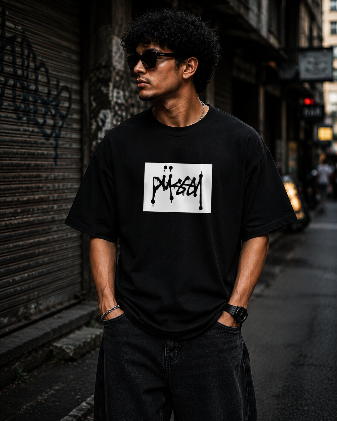 Stüssy Oversized Graphic T-Shirt