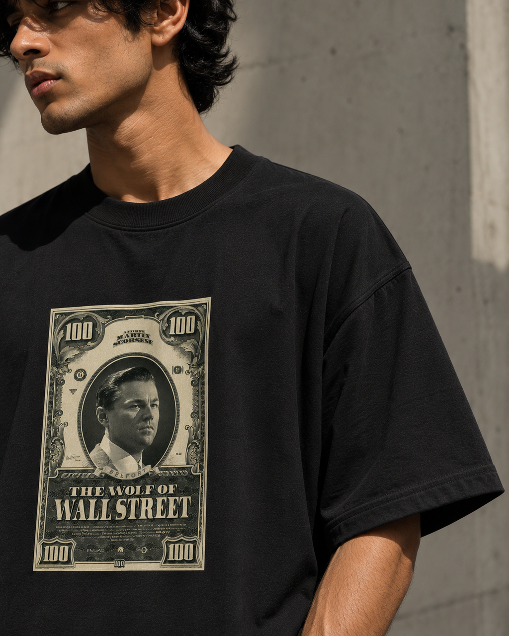 Wolf of Wall Street Oversized Graphic T-Shirt