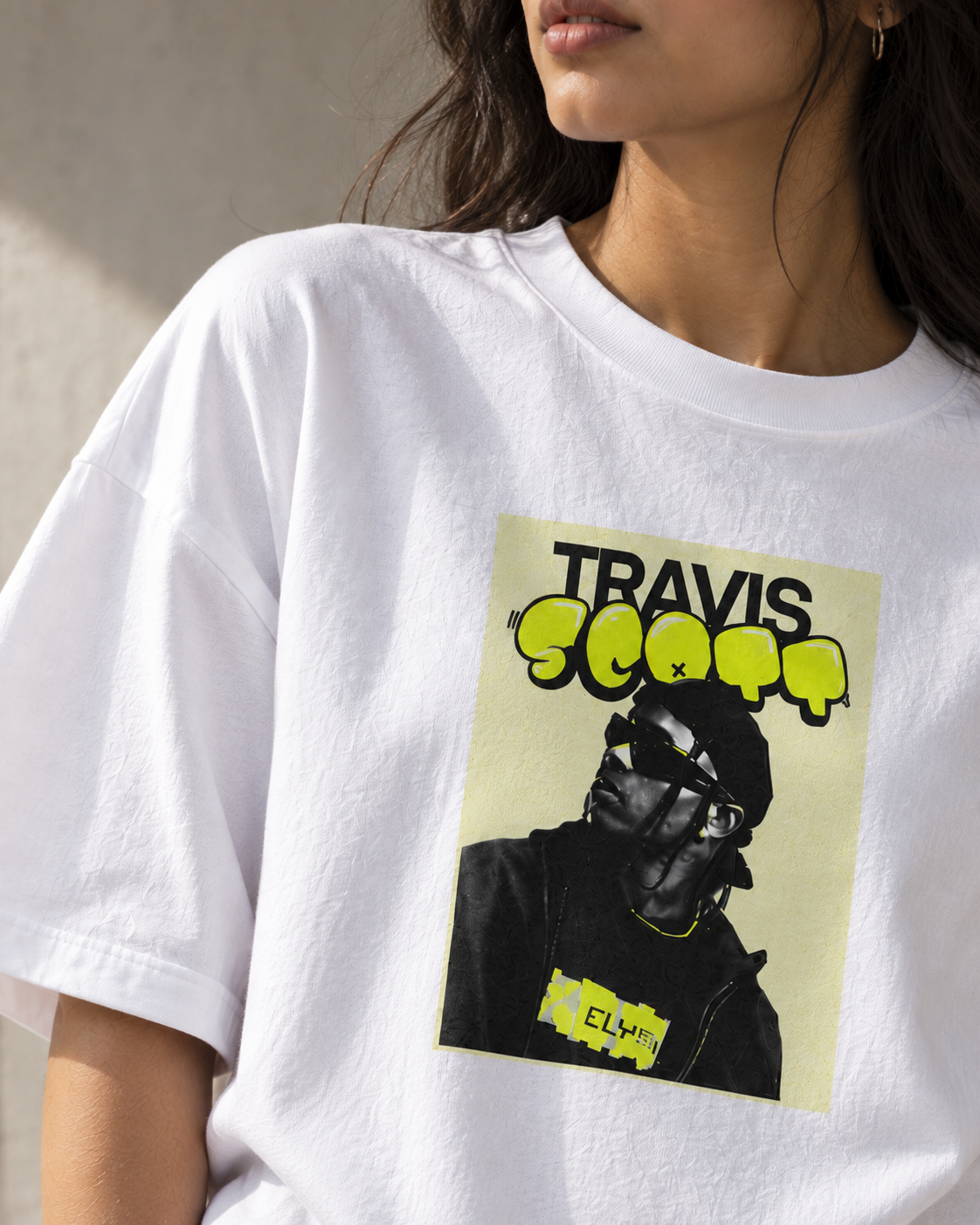 Travis-Inspired Graphic Oversized T-Shirt