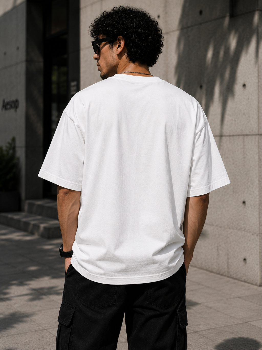 Utopia Filtered Oversized Graphic T-Shirt