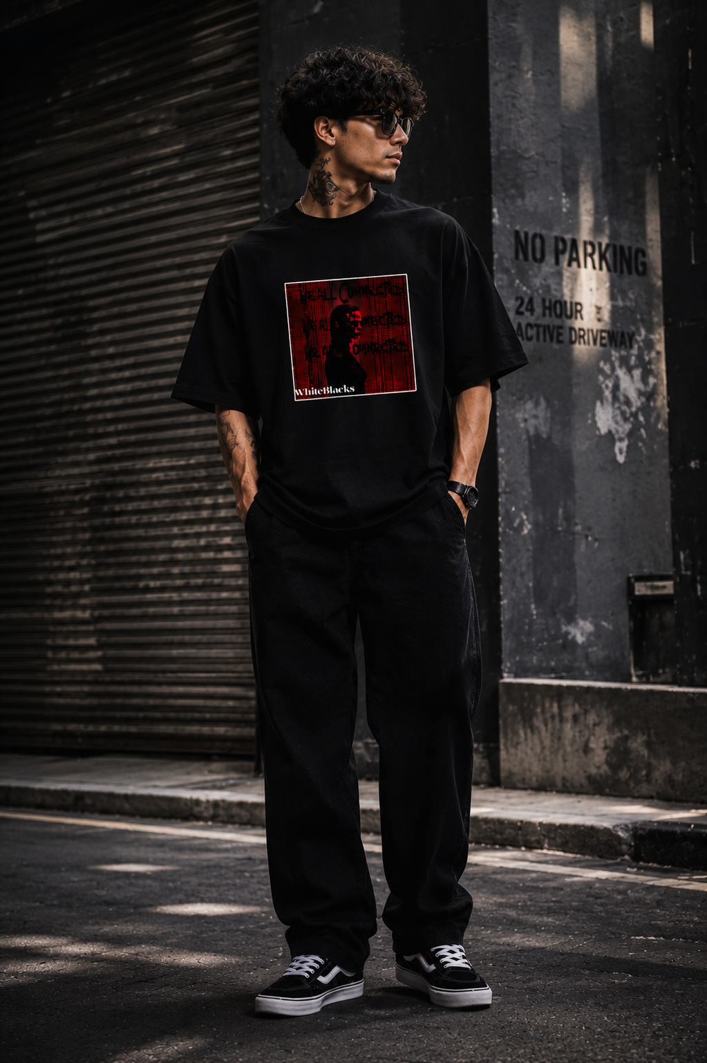 Real Comes First Filtered Oversized Graphic T-Shirt