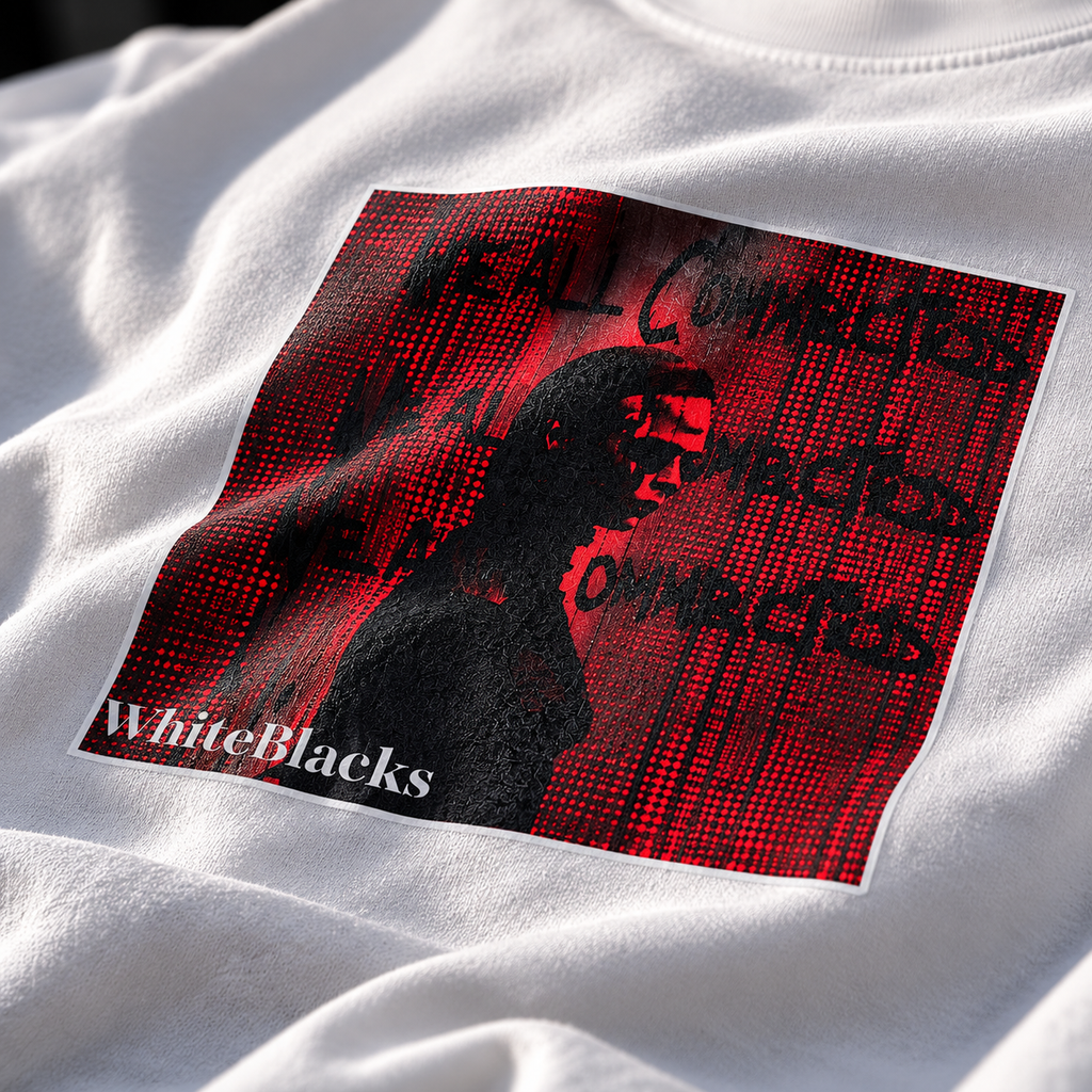 Real Comes First Filtered Oversized Graphic T-Shirt