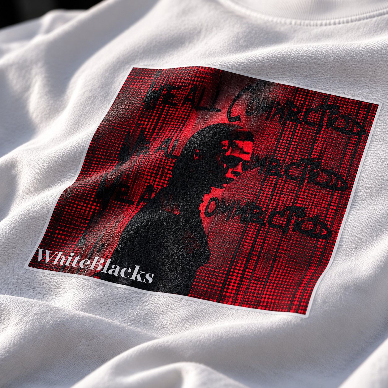 Real Comes First Filtered Oversized Graphic T-Shirt