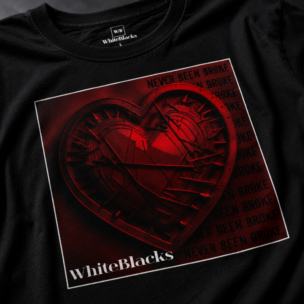 Never Been Broke Filtered Oversized Graphic T-Shirt