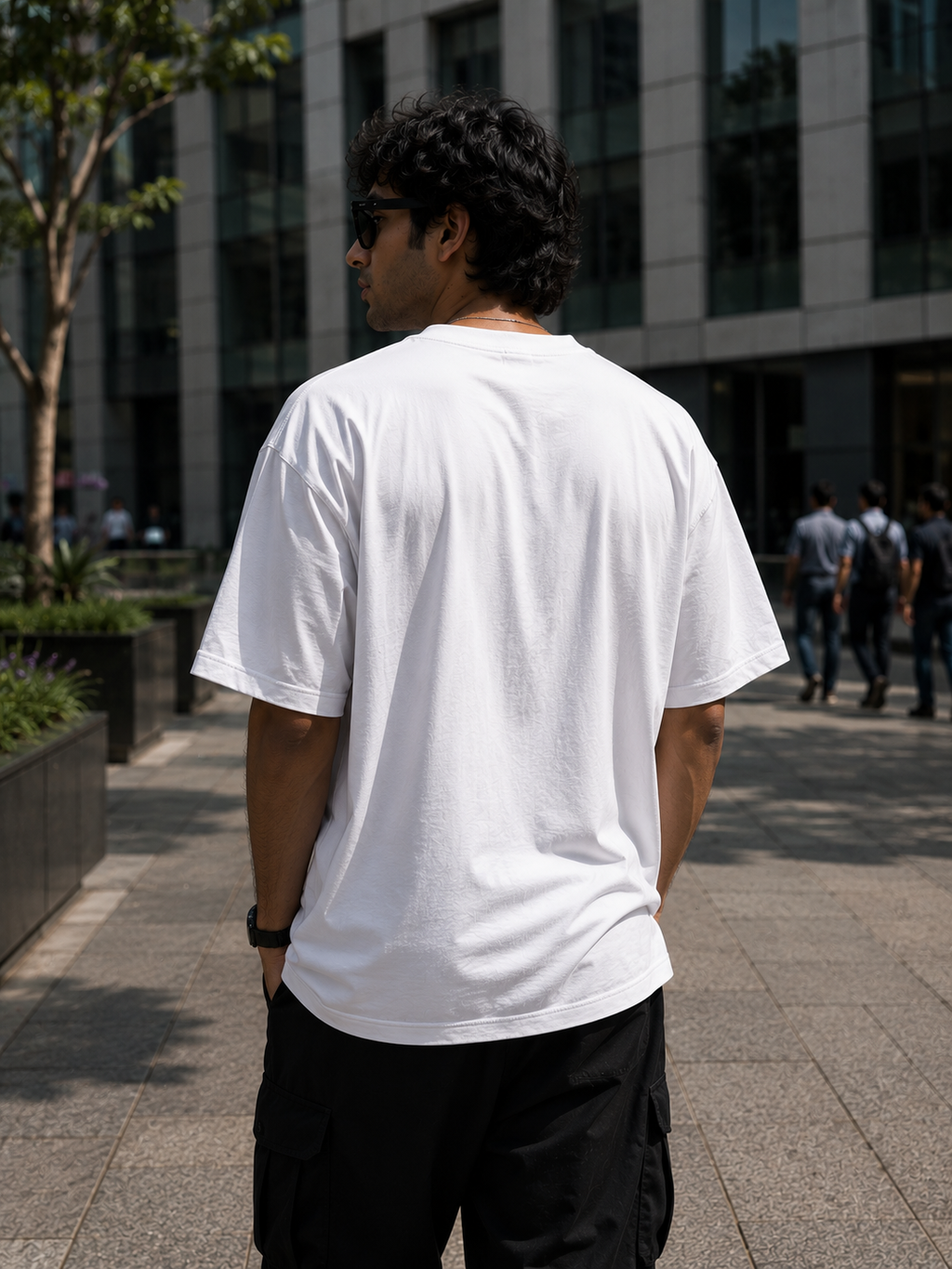 Never Been Broke Filtered Oversized Graphic T-Shirt
