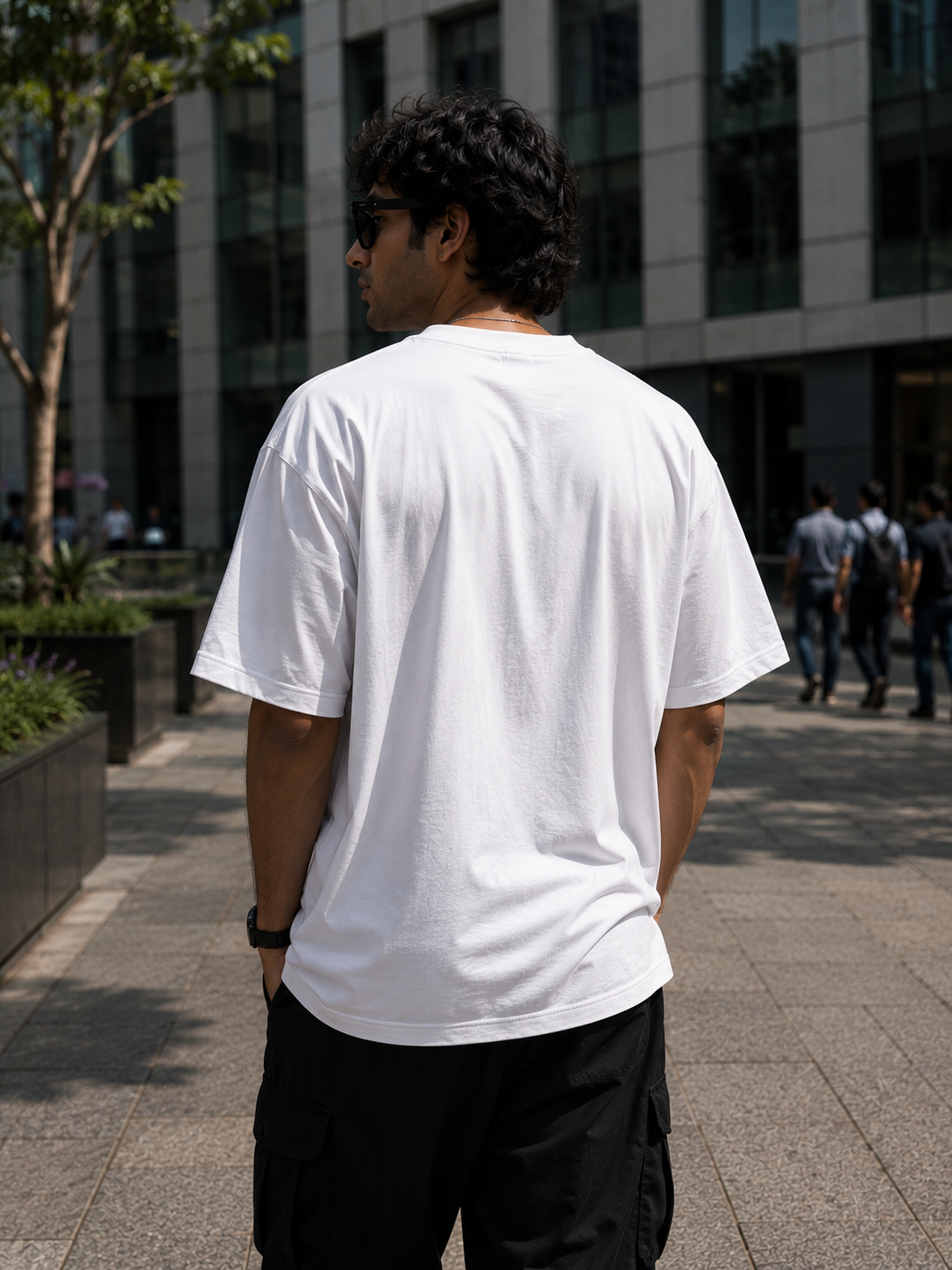 Never Been Broke Filtered Oversized Graphic T-Shirt