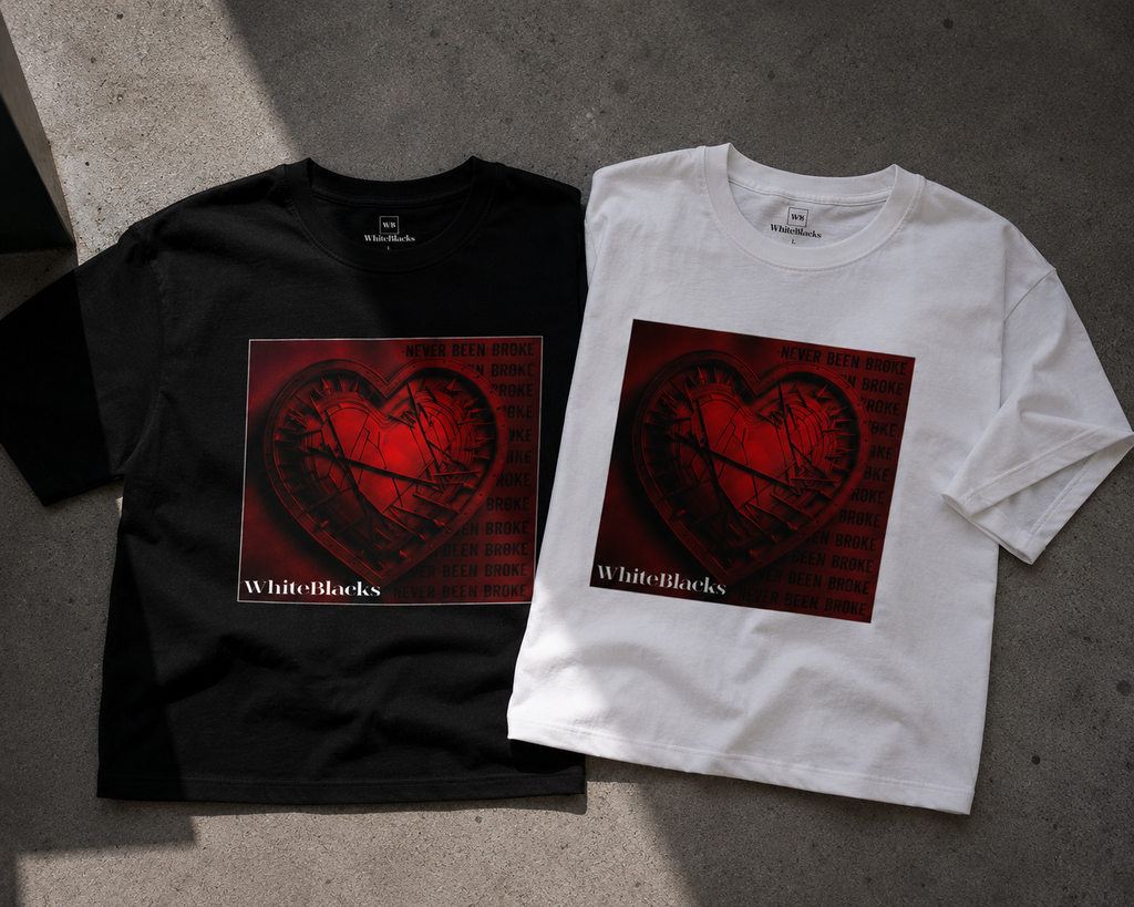 Never Been Broke Filtered Oversized Graphic T-Shirt