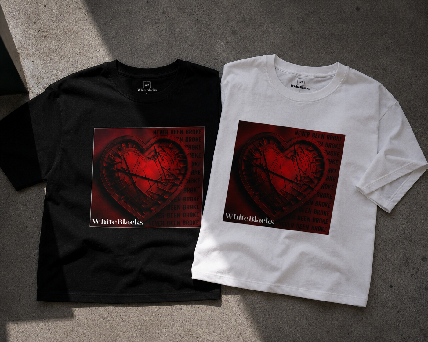 Never Been Broke Filtered Oversized Graphic T-Shirt
