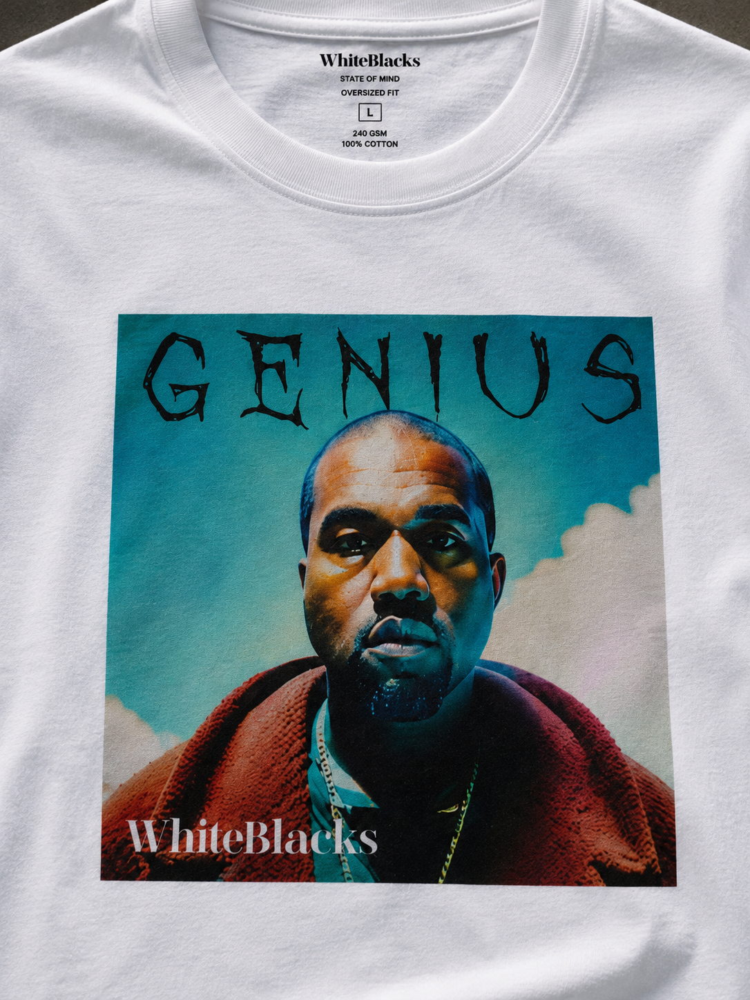 Genius Oversized Graphic T-Shirt
