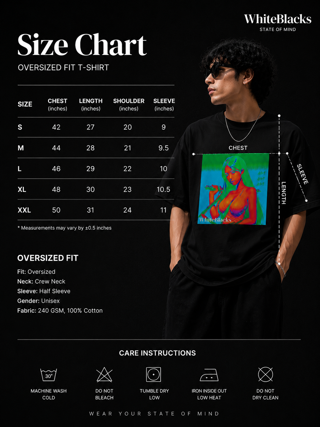 Anime Color Oversized Graphic T-Shirt