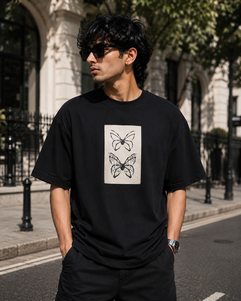 Black Widow Oversized Graphic T-Shirt