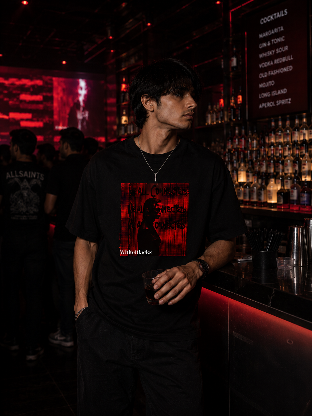 Real Comes First Filtered Oversized Graphic T-Shirt