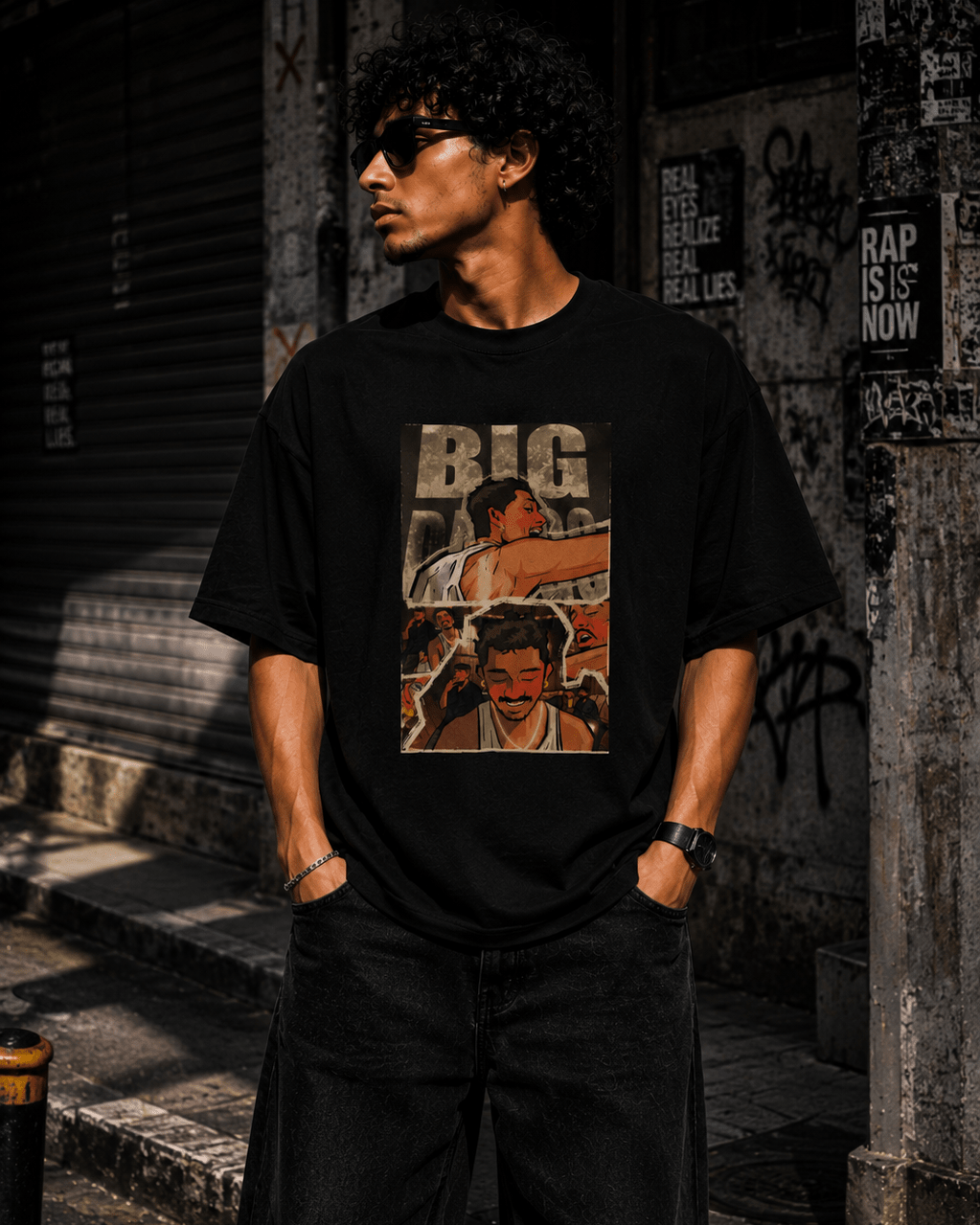 Big Dawg Oversized Graphic T-Shirt - WhiteBlacks
