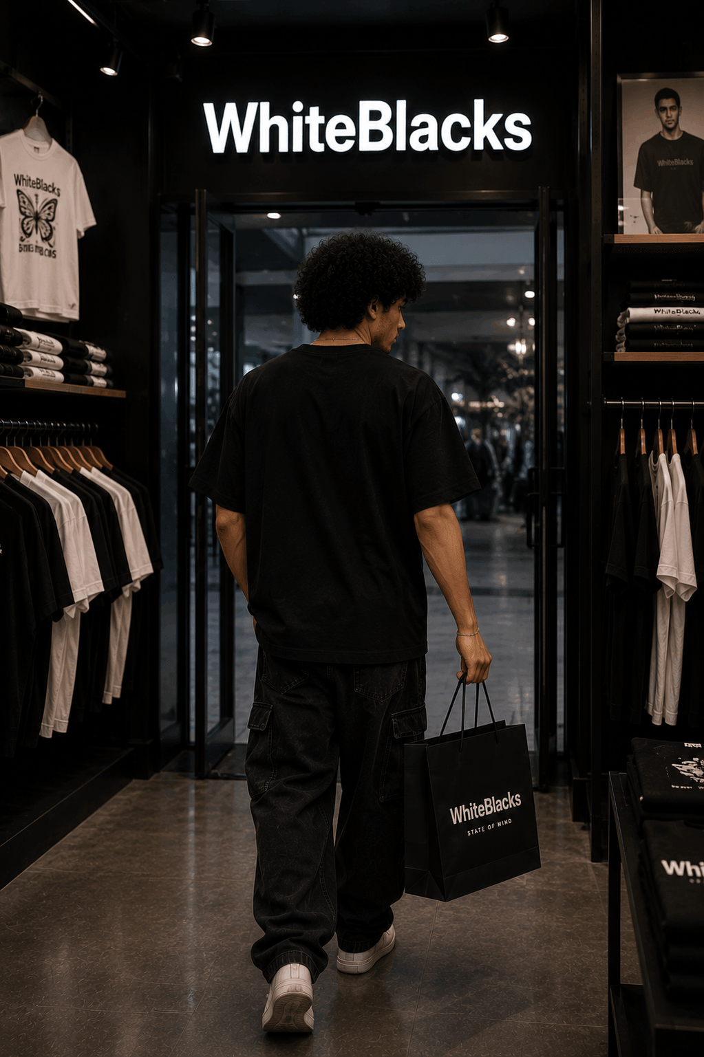 Butterfly Oversized Graphic T-Shirt - WhiteBlacks