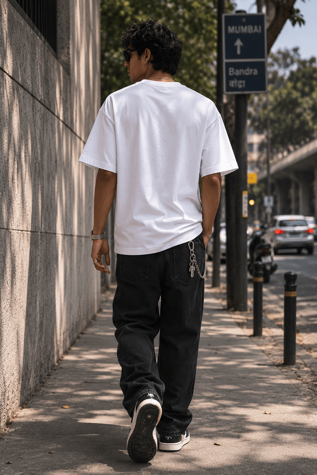 Genius Filtered Oversized Graphic T-Shirt - WhiteBlacks