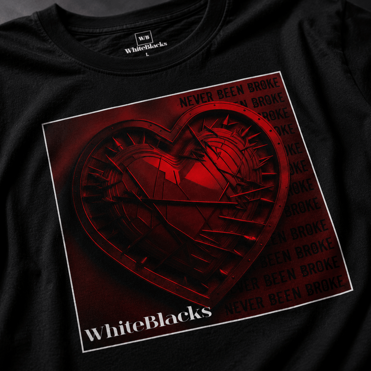 Never Been Broke Filtered Oversized Graphic T-Shirt - WhiteBlacks