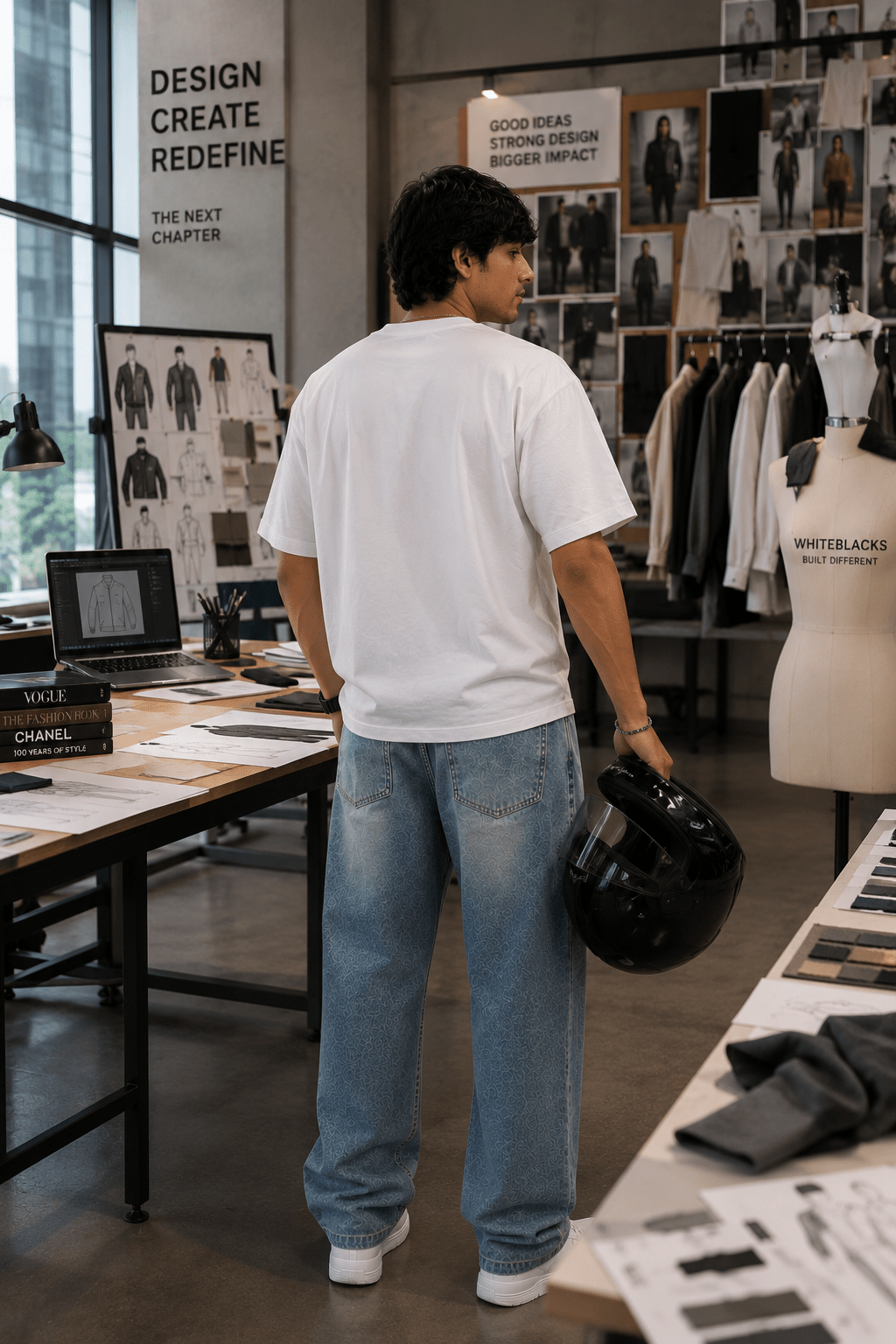 Never Been Broke Oversized Graphic T-Shirt - WhiteBlacks