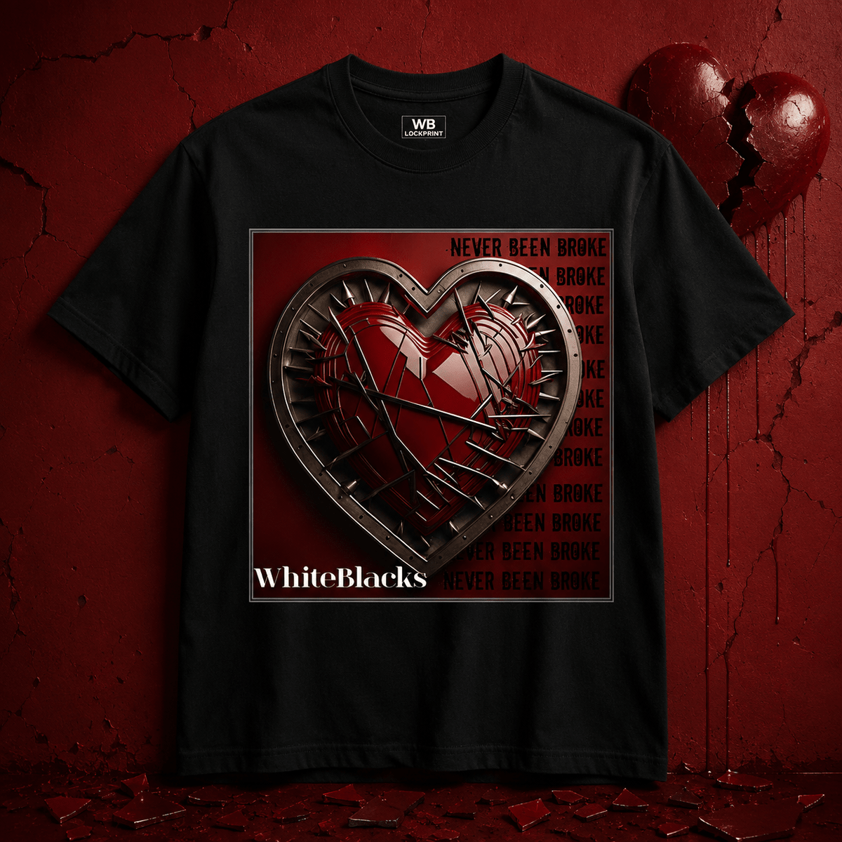 Never Been Broke Oversized Graphic T-Shirt - WhiteBlacks