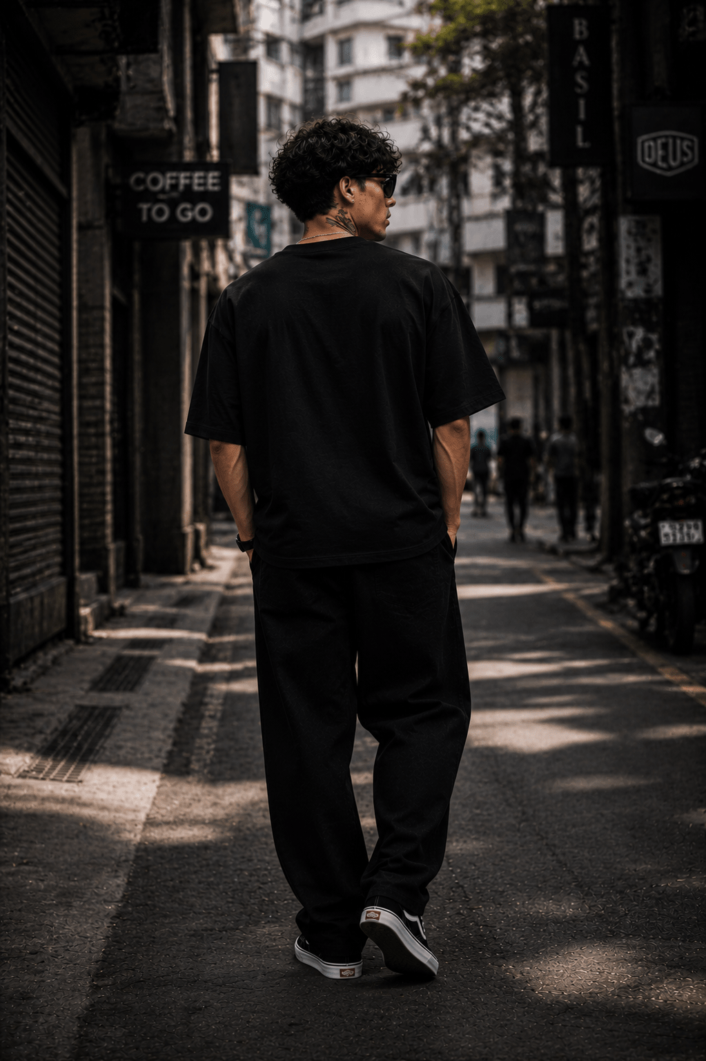 Real Comes First Filtered Oversized Graphic T-Shirt - WhiteBlacks
