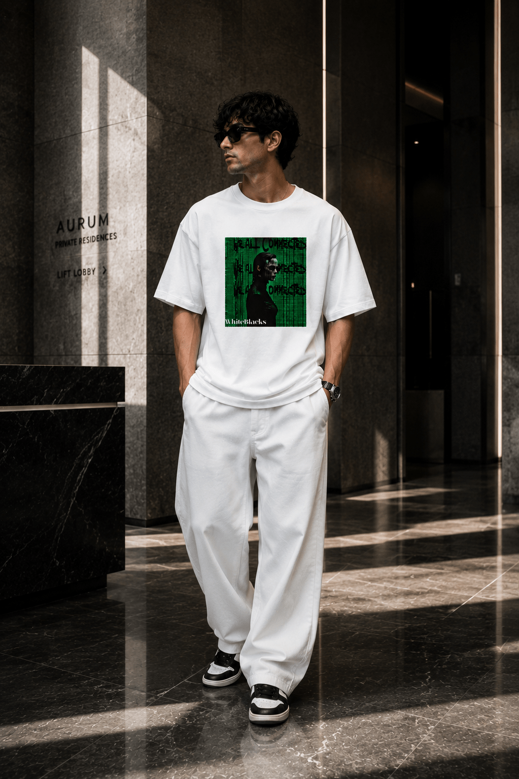 Real Comes First Oversized Graphic T-Shirt - WhiteBlacks