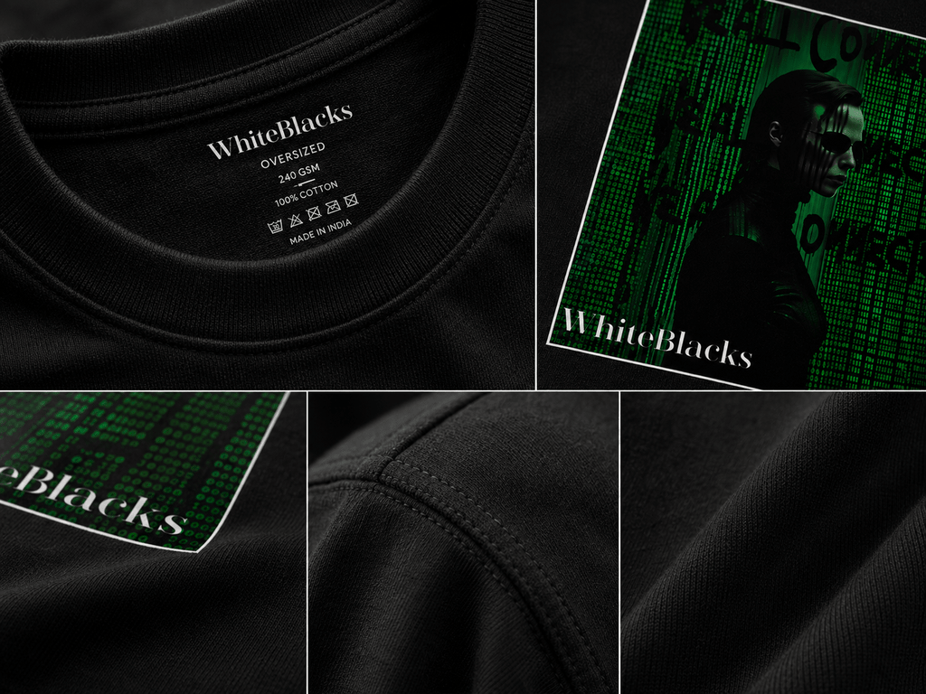 Real Comes First Oversized Graphic T-Shirt - WhiteBlacks