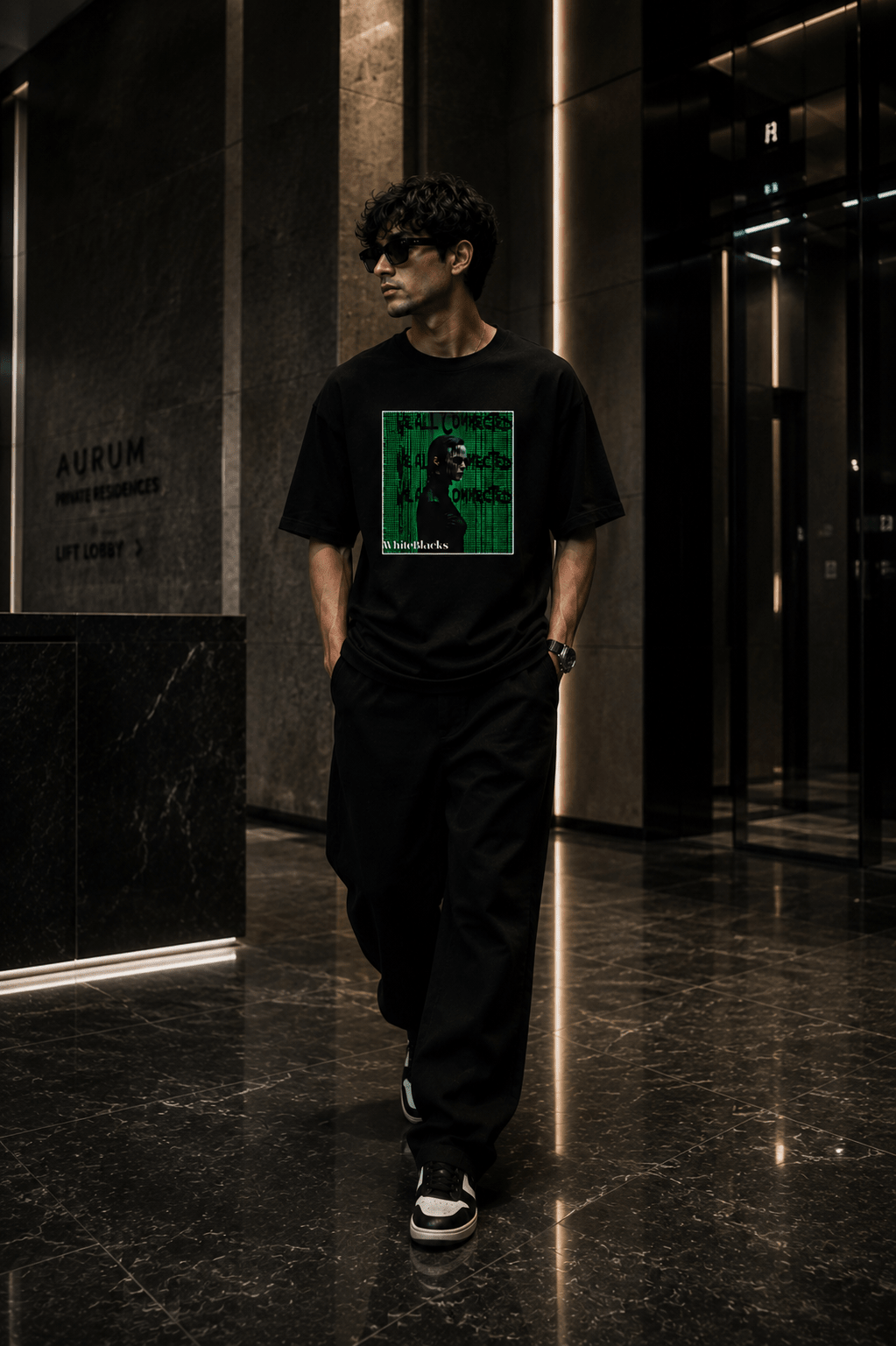 Real Comes First Oversized Graphic T-Shirt - WhiteBlacks