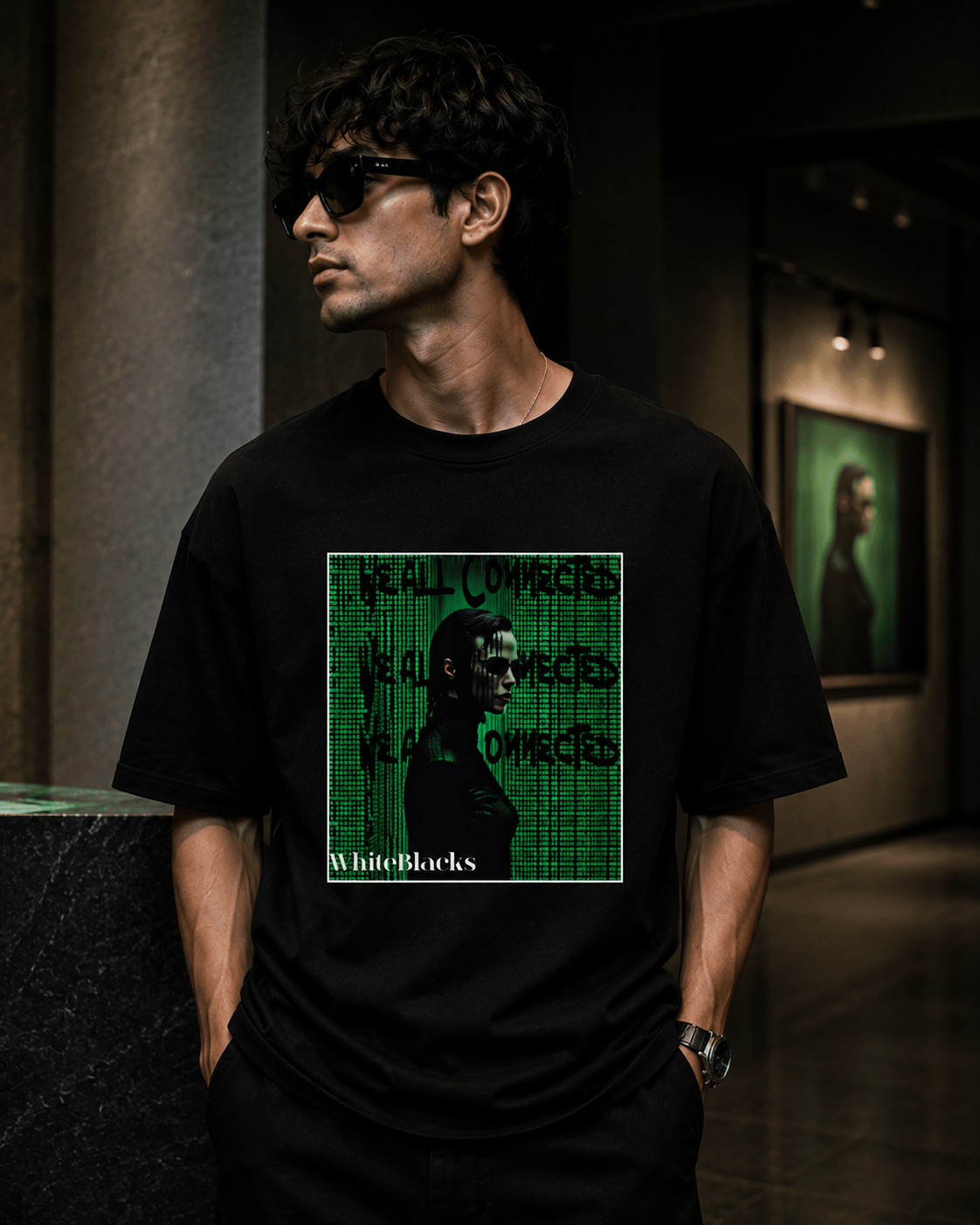 Real Comes First Oversized Graphic T-Shirt - WhiteBlacks