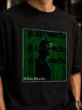 Real Comes First Oversized Graphic T-Shirt - WhiteBlacks
