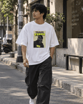 Travis 901 Graphic Oversized T-Shirt - WhiteBlacks