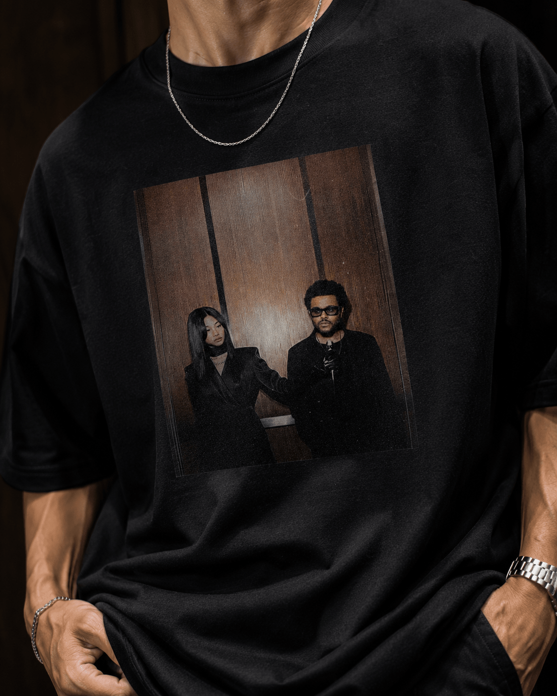 Two Sides Oversized Graphic T-Shirt - WhiteBlacks