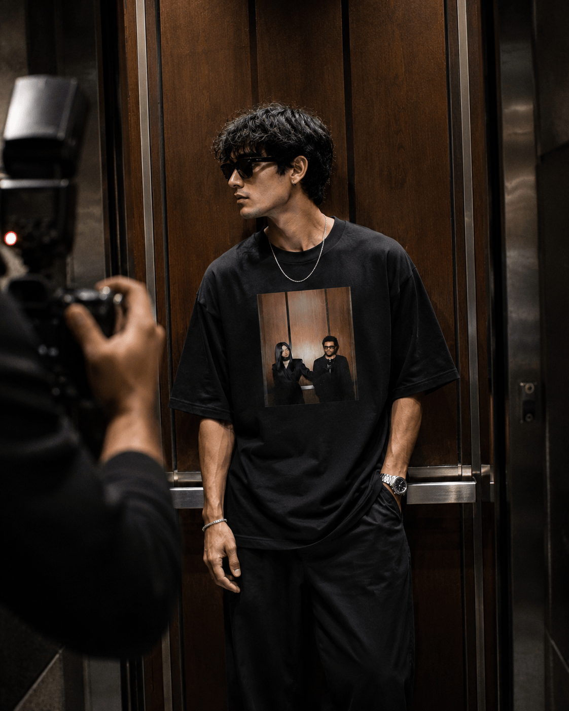 Two Sides Oversized Graphic T-Shirt - WhiteBlacks