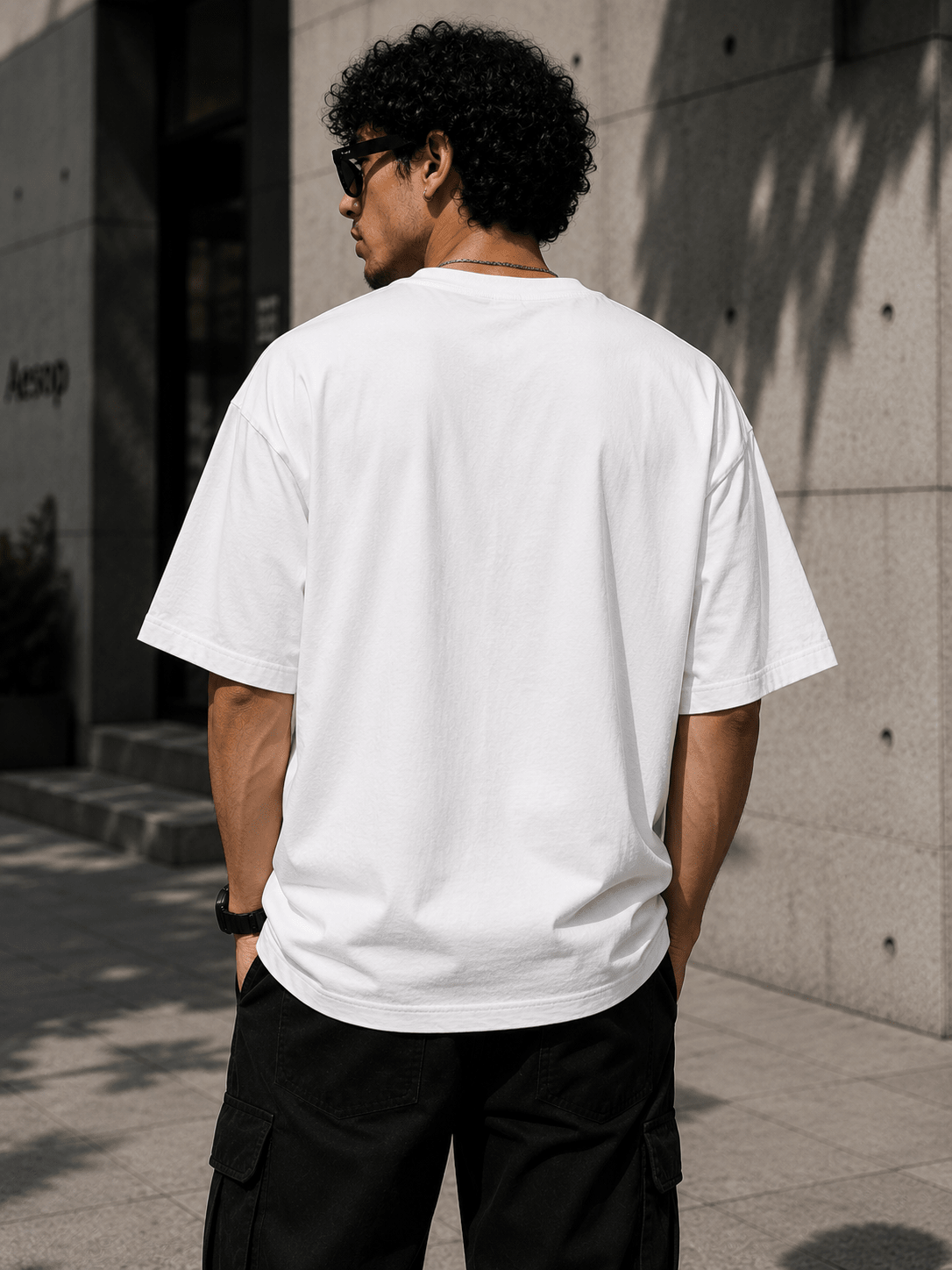 Utopia Filtered Oversized Graphic T-Shirt - WhiteBlacks