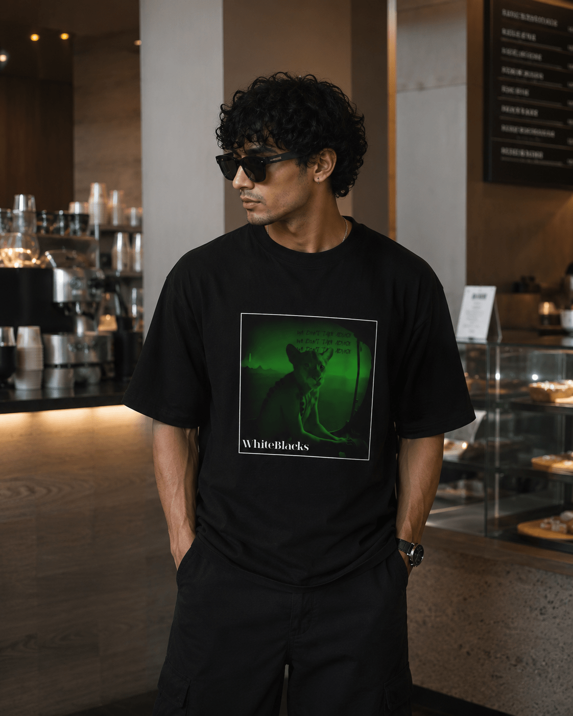 We Don't Take Advice Filtered Oversized Graphic T-Shirt - WhiteBlacks
