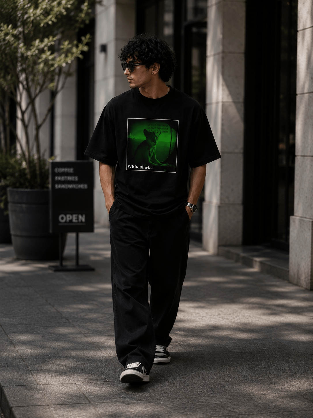 We Don't Take Advice Filtered Oversized Graphic T-Shirt - WhiteBlacks