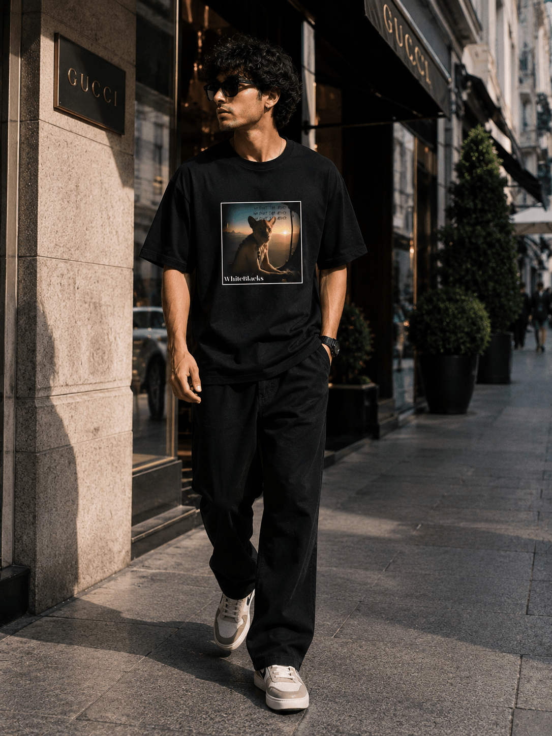 We Don't Take Advice Oversized Graphic T-Shirt - WhiteBlacks