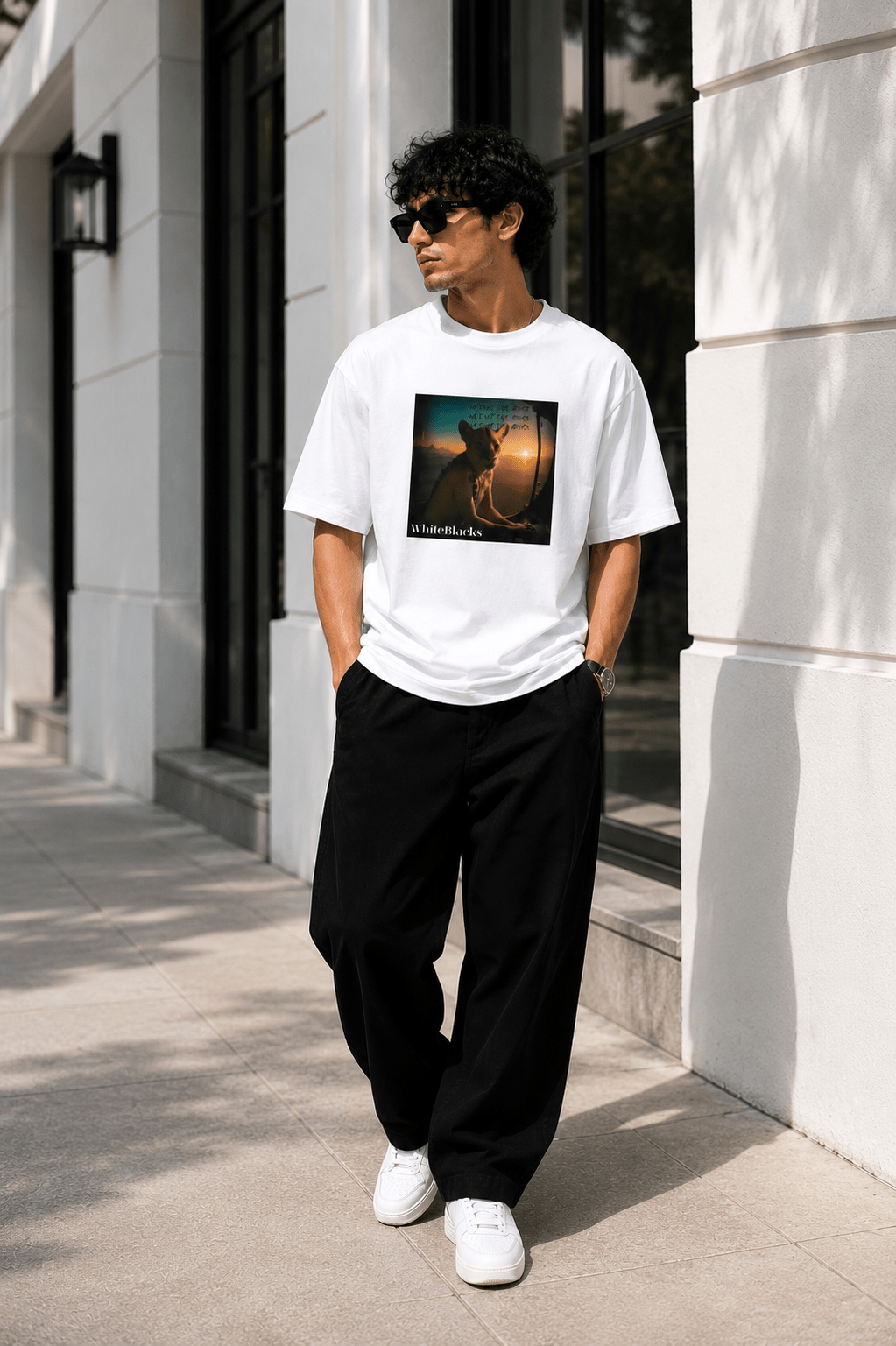 We Don't Take Advice Oversized Graphic T-Shirt - WhiteBlacks