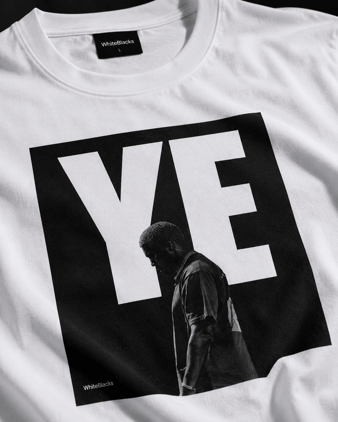 YE Oversized Graphic T-Shirt - WhiteBlacks